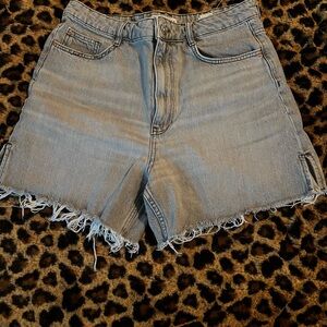 Zara Light Gray Jean Shorts